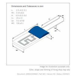 Elemento sensor de Temperatura, PT100, acorde con la norma DIN EN 60751